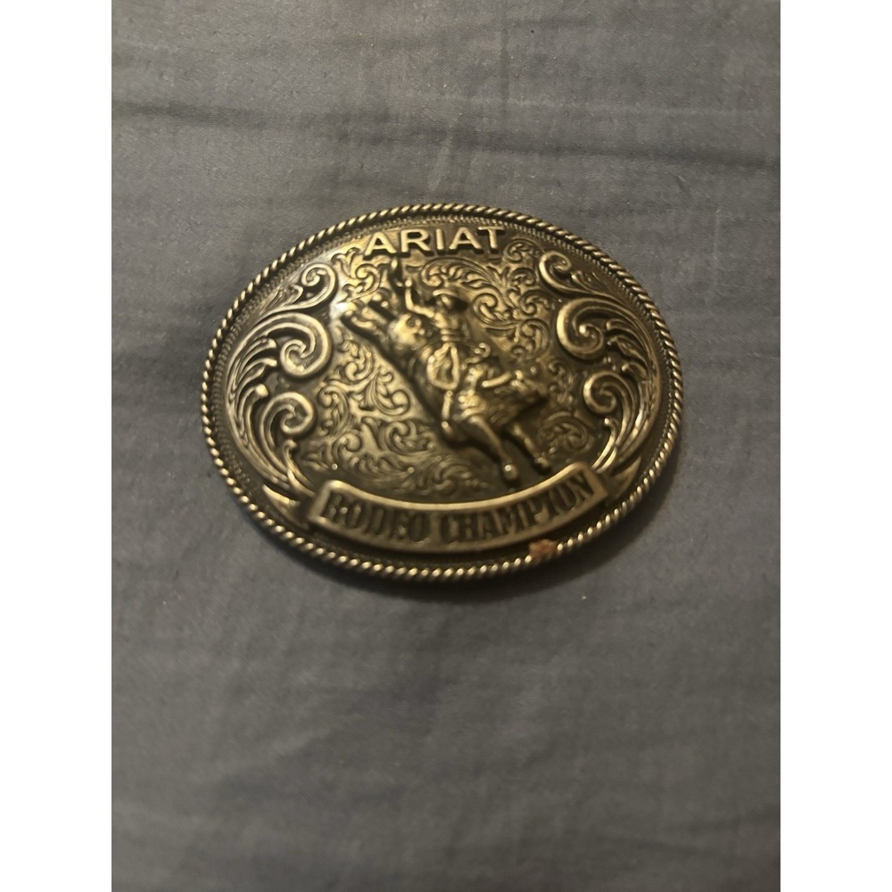 Ariat Boy's Belt Buckle Silver Tone Western Wear Country Rodeo Little Cowboy